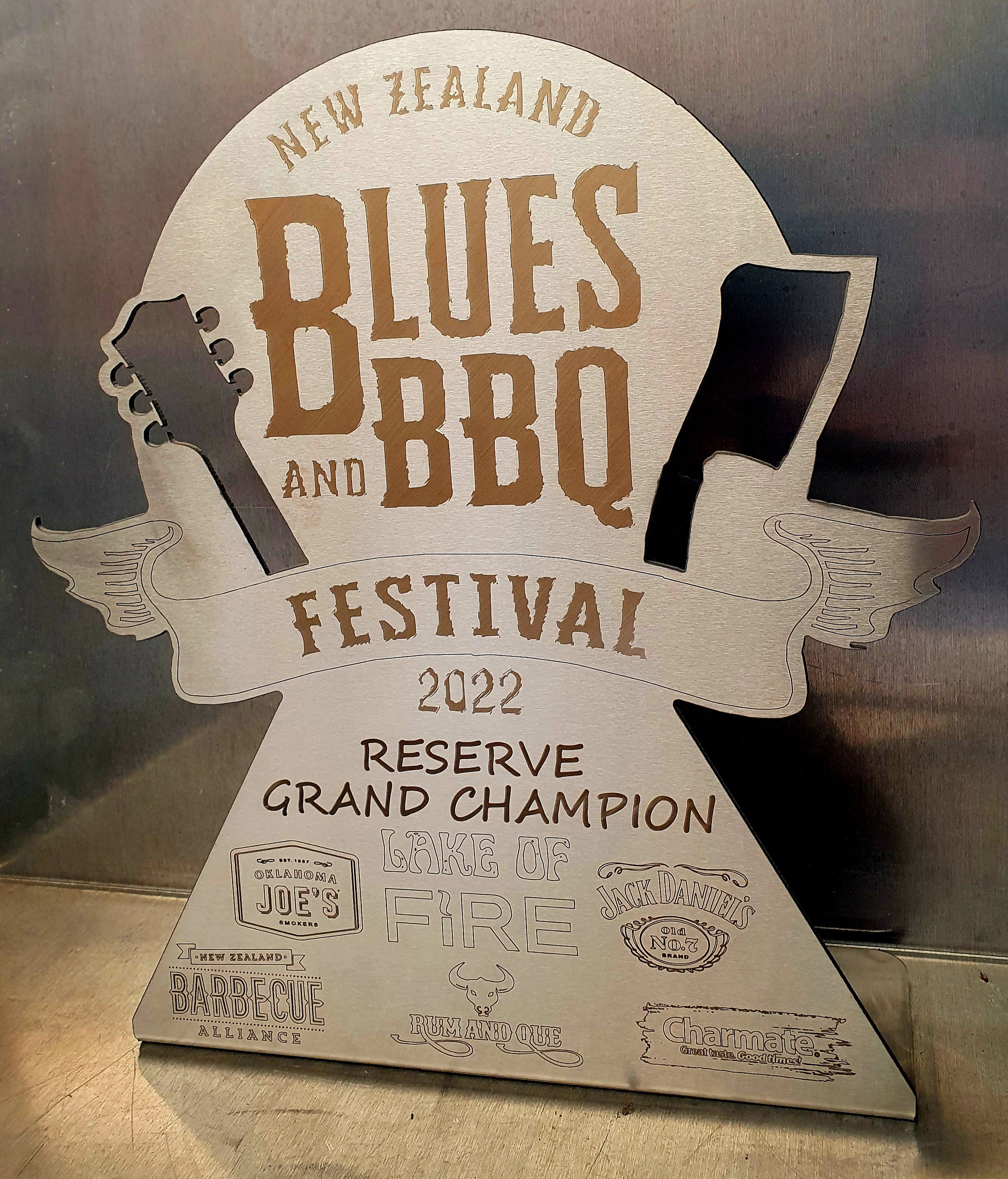 Blues and BBQ Trophies